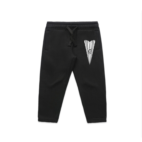 Rangatahi trackpants (white print) Thumbnail